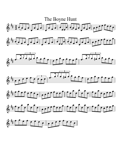 The Boyne Hunt (Version 2) sheet music preview