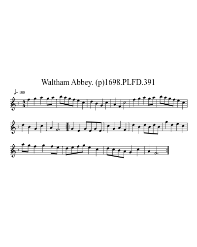 Waltham Abbey. (p)1698.PLFD.391