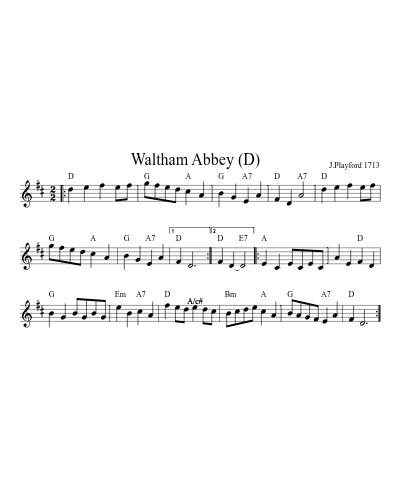Waltham Abbey   (D) (Version 2)