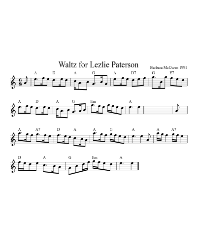 Waltz for Lezlie Paterson preview