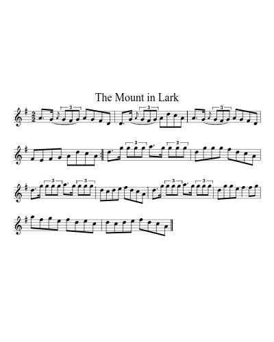 The Mount in Lark sheet music preview
