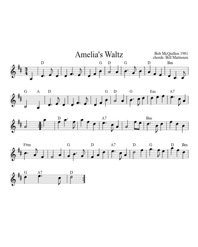 Amelia's Waltz (Version 13)