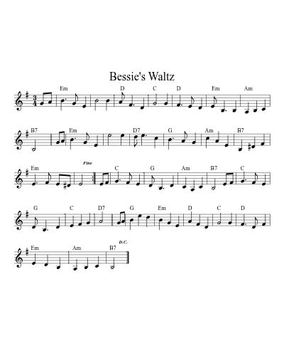 Bessie's Waltz (Waltz Bessies)