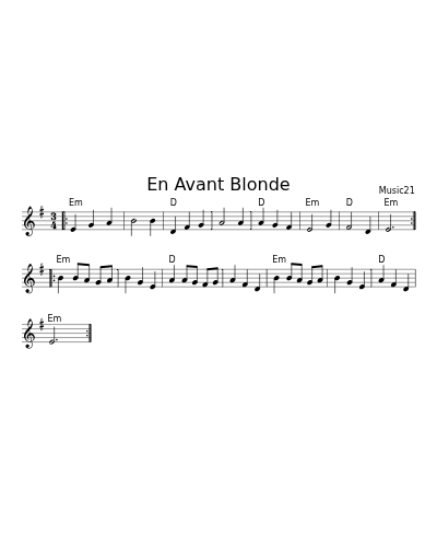 En Avant Blonde (Waltz Cine Blonde Ville)