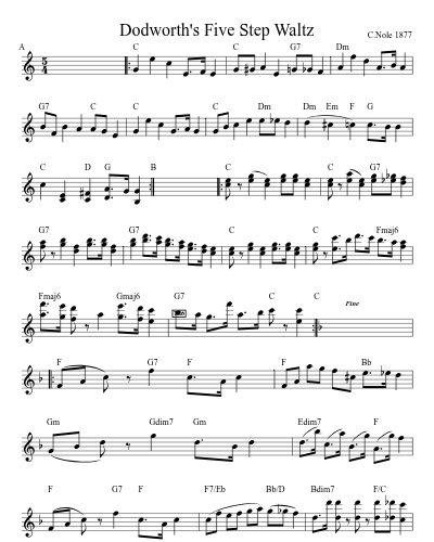 Dodworth's Five Step Waltz (Version 4)