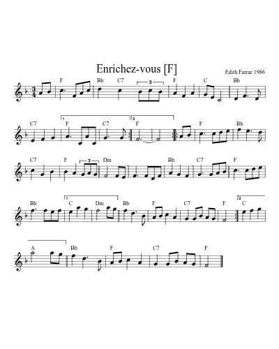 Enrichez-vous   [F] (Waltz Enrichezvous)