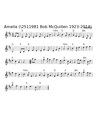 Amelia  (\2511981 Bob McQuillen 1923-2014)