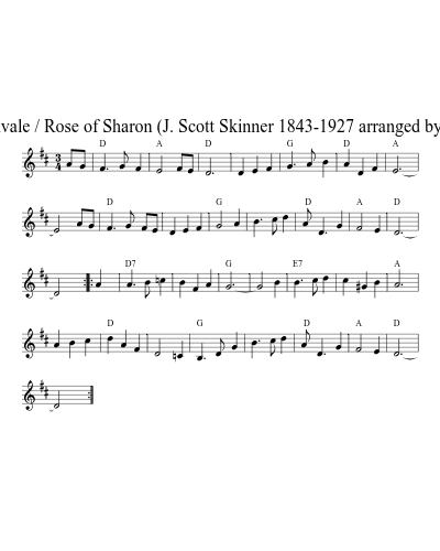 Rosebud of Allanvale / Rose of Sharon  (J. Scott Skinner 1843-1927     arranged by Bob Alessio)