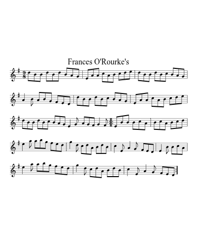 Frances O'Rourke's