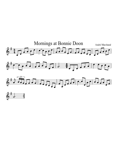 Mornings at Bonnie Doon