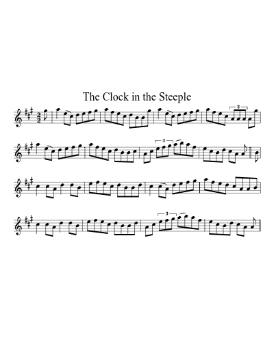 The clock in the steeple (Version 2)