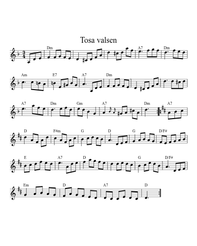 the Tosa Waltz (Waltz Tosas)