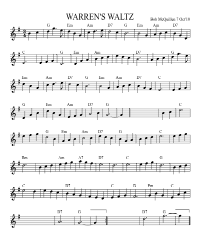 WARREN'S WALTZ (Version 2)