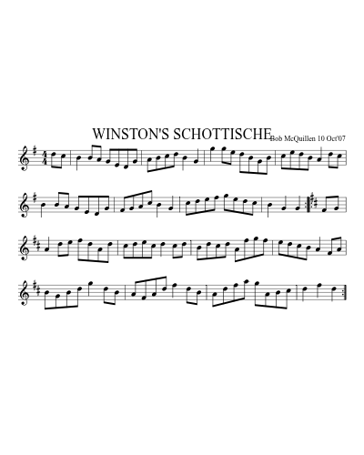 WINSTON'S SCHOTTISCHE