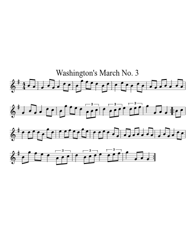 Washington's March No. 3 (Version 2)