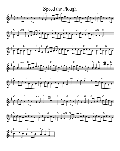 Speed the Plough (Wayzgoose Tunes 2010) sheet music preview