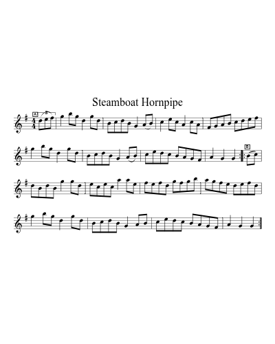 Steamboat Hornpipe (Wayzgoose Tunes 2010) sheet music preview