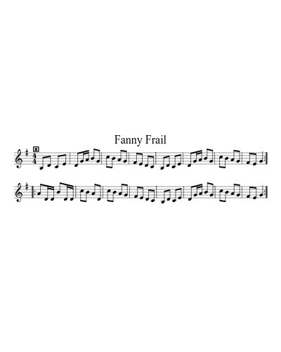 Fanny Frail (Wayzgoose Tunes 2010)