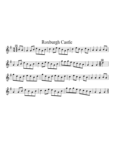 Roxburgh Castle (Wayzgoose Tunes 2010) sheet music preview