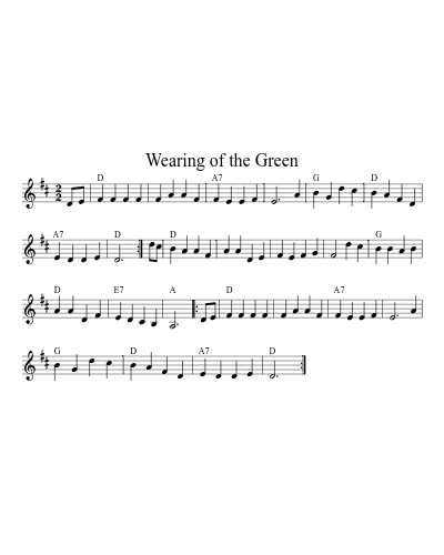 Wearing of the Green (Version 3)