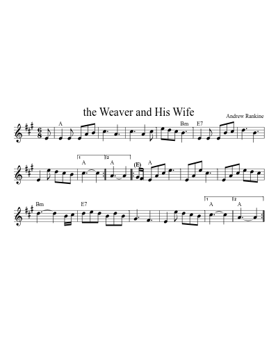 the Weaver and His Wife (Version 2)