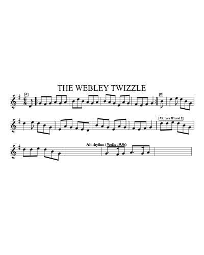THE WEBLEY TWIZZLE sheet music preview