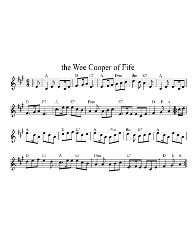 the Wee Cooper of Fife (Version 4)