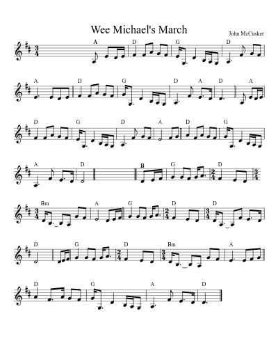 Wee Michael's March (Version 2)