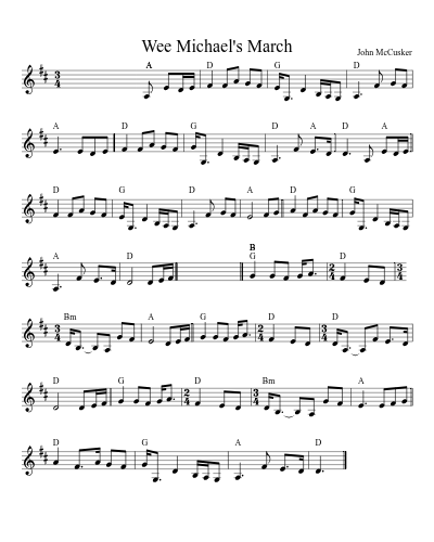 Wee Michael's March (Version 3)