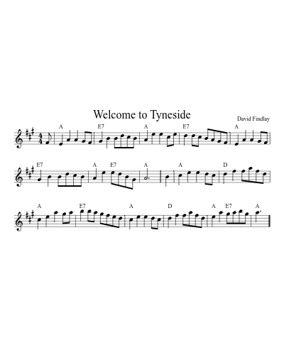Welcome to Tyneside (Version 2)