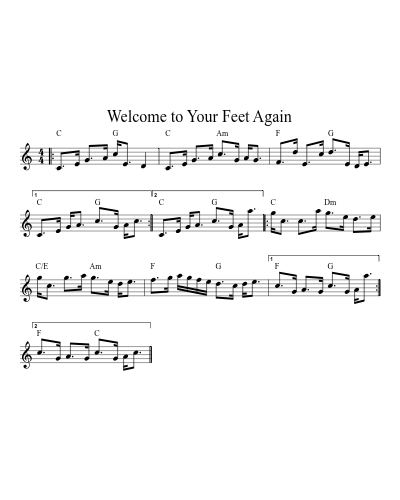 Welcome to Your Feet Again preview