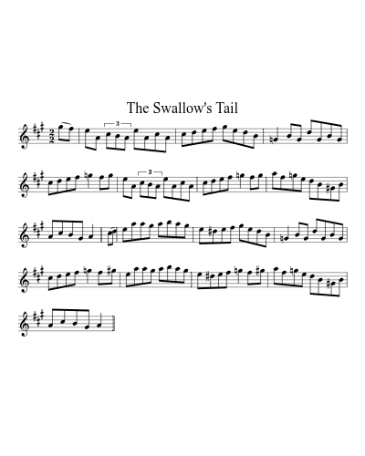 The Swallow's Tail (Version 3)