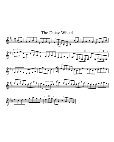 The Daisy Wheel sheet music preview