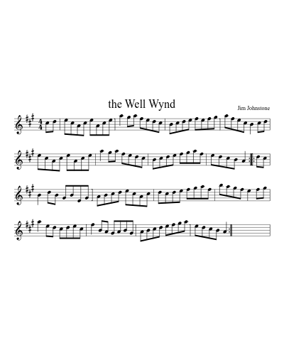 the Well Wynd sheet music preview