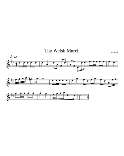 The Welsh March (Version 2) preview