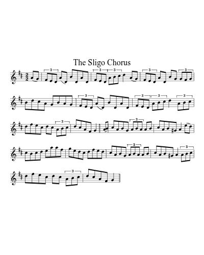 The Sligo Chorus sheet music preview