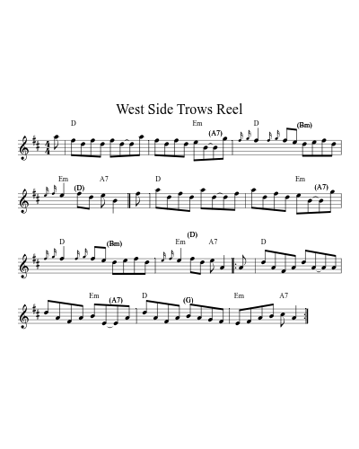 West Side Trows Reel (Version 2)