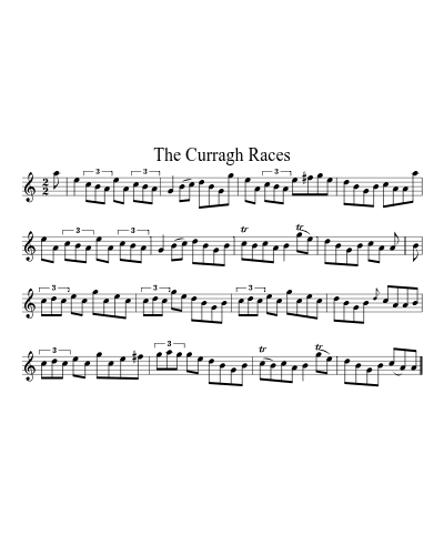 The Curragh races (Version 2) sheet music preview