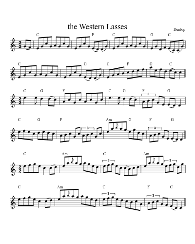 The Western Lasses (Version 4)