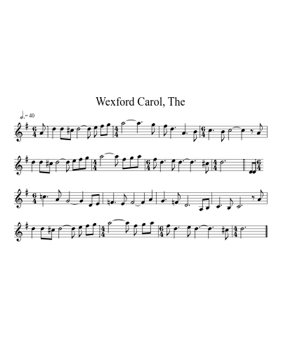 Wexford Carol, The