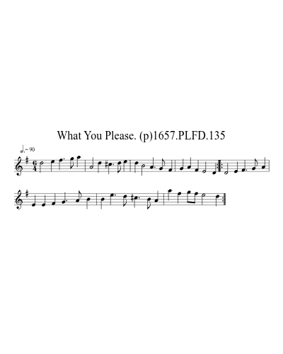 What You Please. (p)1657.PLFD.135