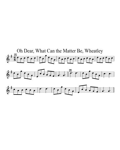 Oh Dear, What Can the Matter Be, Wheatley