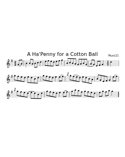 A Ha'Penny for a Cotton Ball (Version 2)