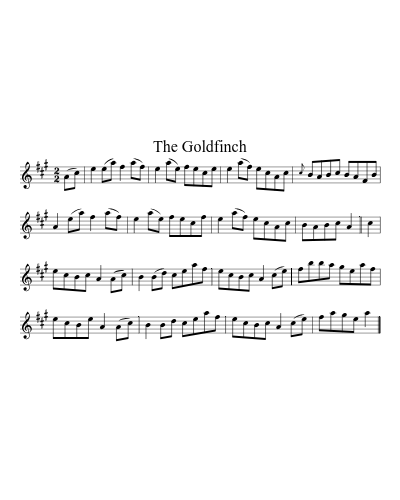 The Goldfinch sheet music preview