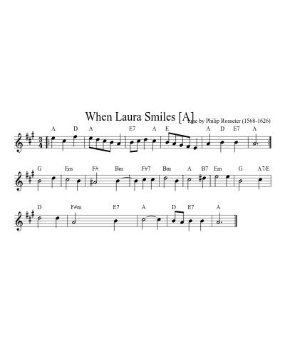 When Laura Smiles   [A]
