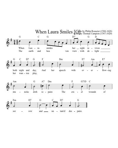 When Laura Smiles   [G]