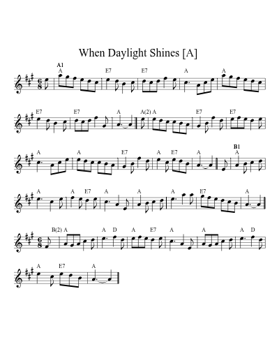 When Daylight Shines  [A] preview