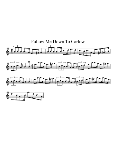 Follow Me Down to Carlow (Version 2)