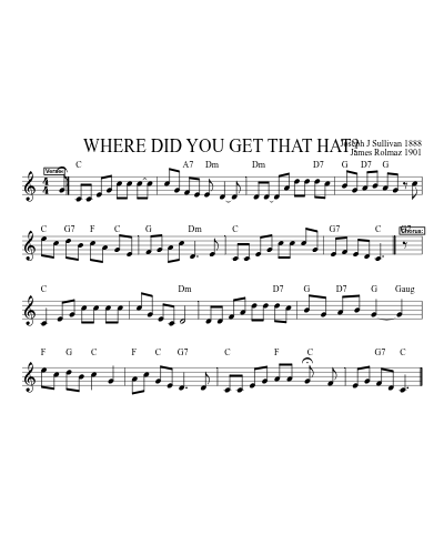 WHERE DID YOU GET THAT HAT?