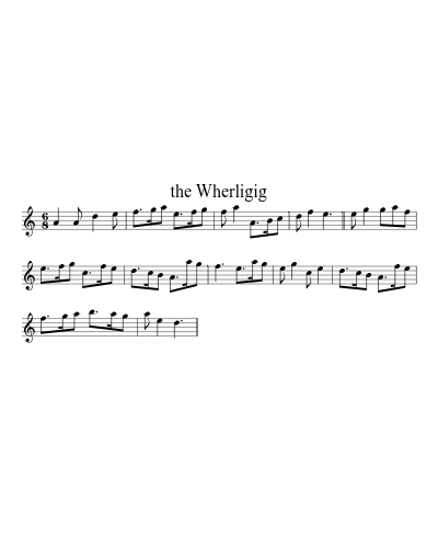 the Wherligig sheet music preview